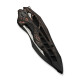 Ніж складаний туристичний Weknife Arrakis (8.8 см) Vanax / Titanium чорний з бронзою