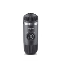 Портативна еспресо-кавоварка Wacaco Nanopresso сіра, механічна, для меленої кави