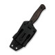 Ніж фіксований туристичний Weknife Notchline, (8.7 см) CPM S35VN /Carbon Fiber мідний з чохлом
