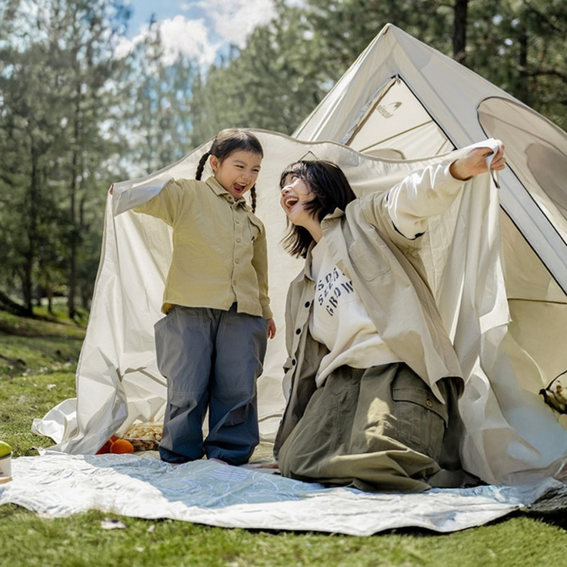 Намет тримісний з тентом Naturehike Kabi Quick-Set CNK2650WS020, коричневий