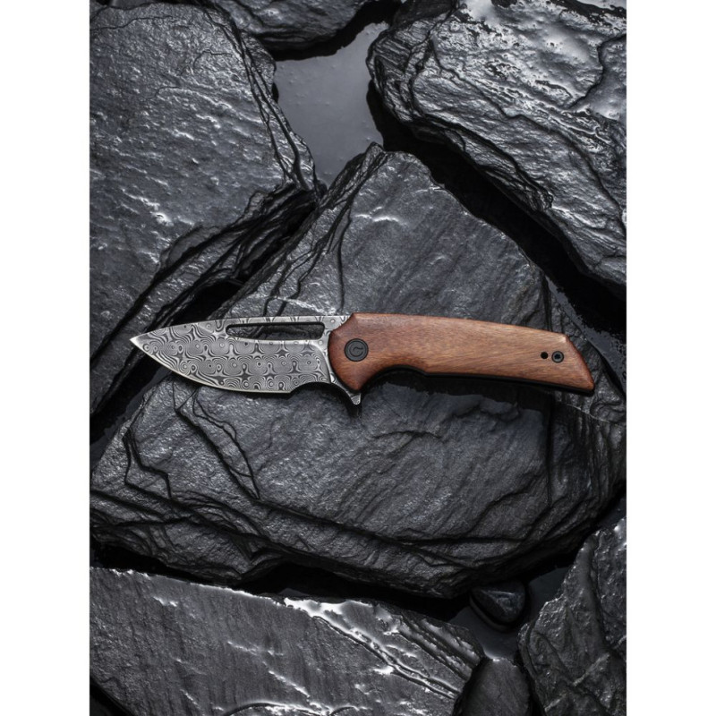 Ніж складаний кишеньковий Civivi Odium, (6.7 см) Damascus / Guibourtia Wood
