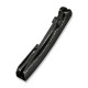 Ніж складаний туристичний Weknife Dracarys, (9.1 см) Böhler M390 / титан 6AL4V чорний