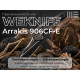 Ніж складаний туристичний Weknife Arrakis (8.8 см) Vanax / Titanium чорний з бронзою