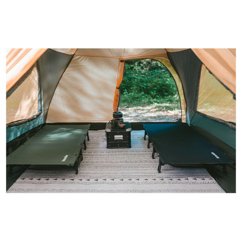 Ліжко складане Naturehike XJC08 CNK2550WS020, поліестер, алюміній, чорний