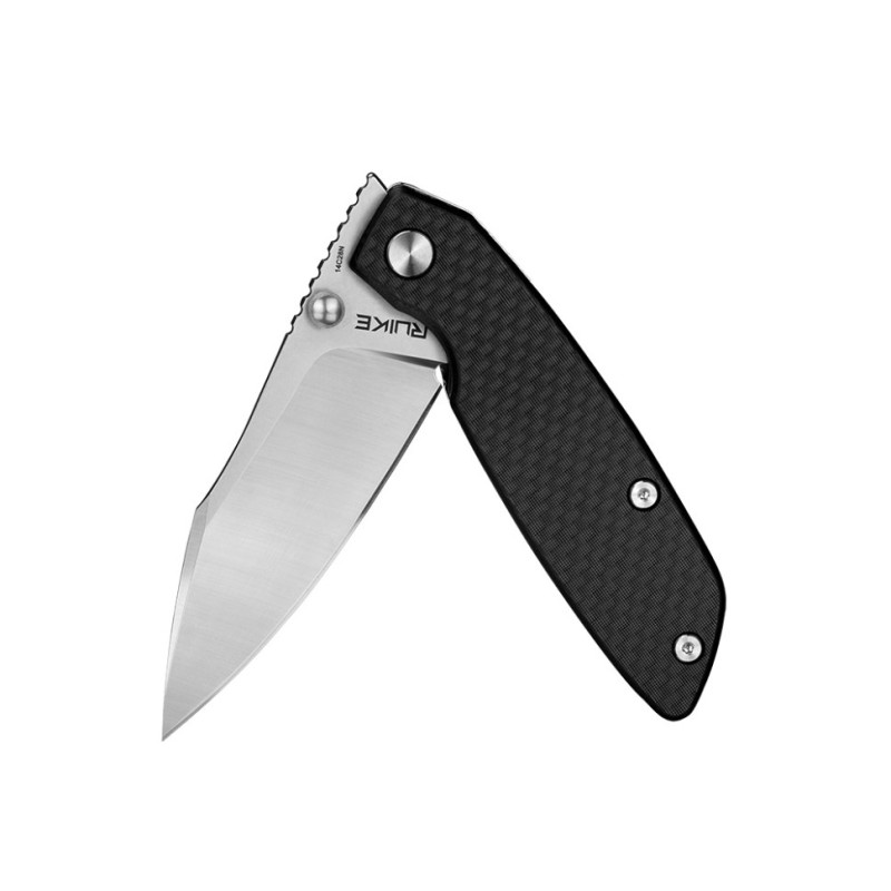 Ніж складаний туристичний Ruike P746-CB, (8 см) 14C28N / G10 чорний