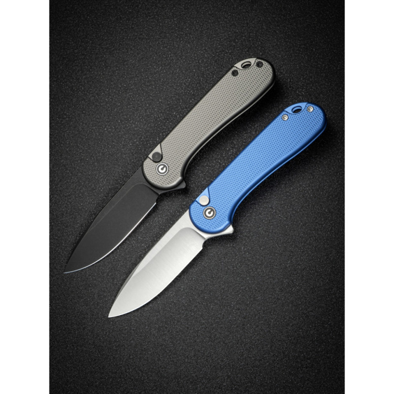 Ніж складаний кишеньковий Civivi Elementum II, (7.5 см) Nitro-V / Aluminum синій