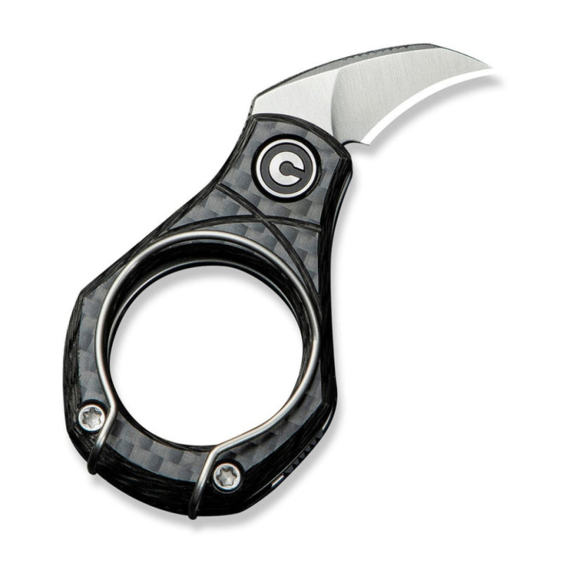 Ніж складаний кишеньковий Civivi Pyrus, (1.6 см) 14C28N / Carbon Fiber темно-сірий