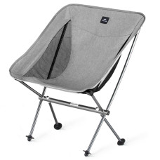 Стілець складаний ультралегкий Naturehike Stellaluna L04 CNK2450JJ015, розмір М, алюміній, сірий