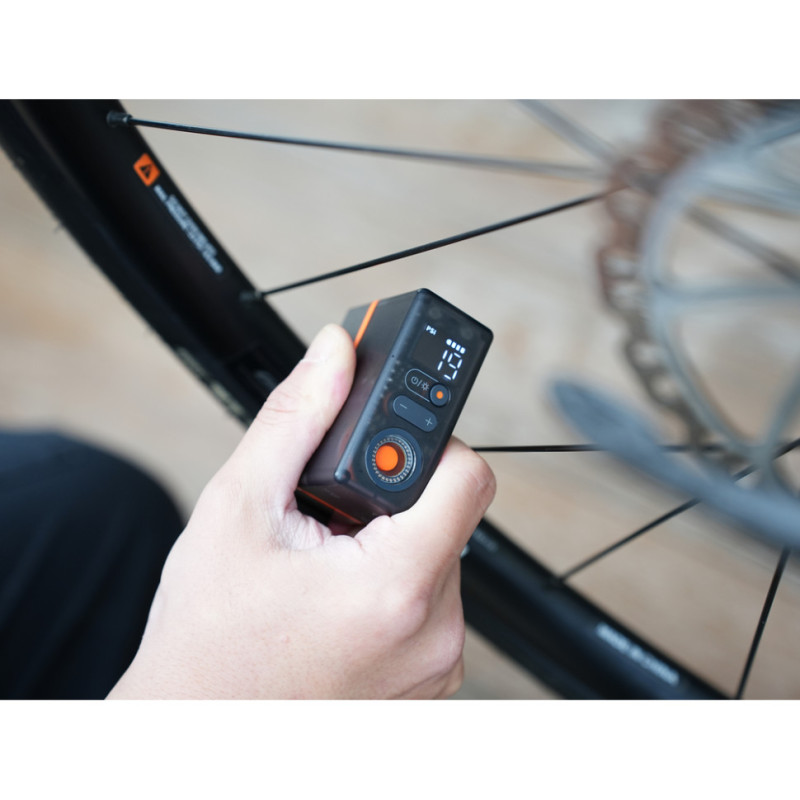 Велосипедний міні насос-задня фара Flextail Tiny Tire Pump ACS, чорний