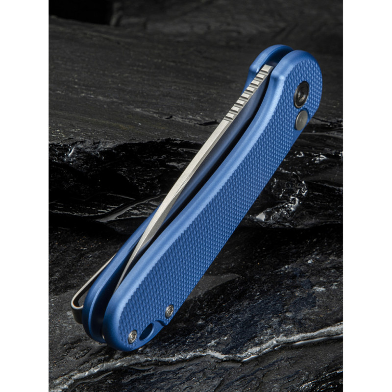 Ніж складаний кишеньковий Civivi Elementum II, (7.5 см) Nitro-V / Aluminum синій