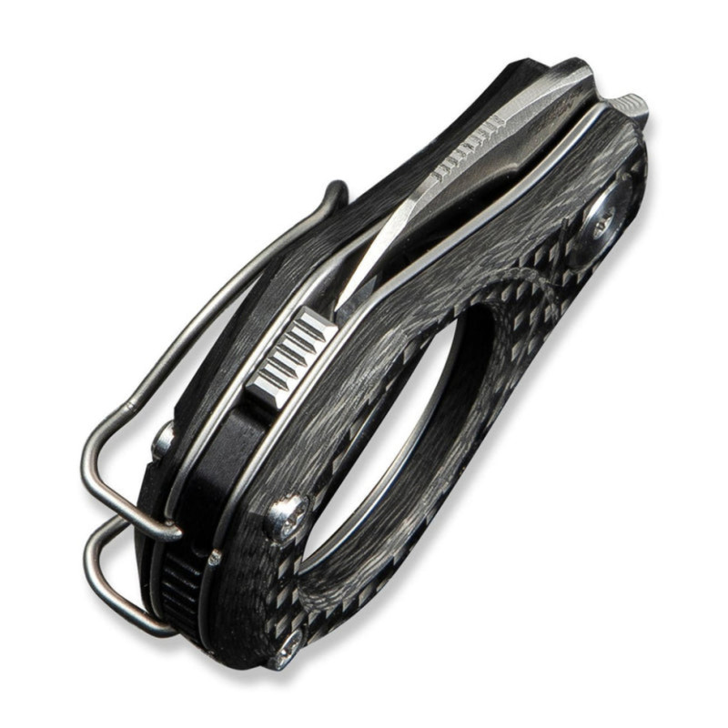 Ніж складаний кишеньковий Civivi Pyrus, (1.6 см) 14C28N / Carbon Fiber темно-сірий