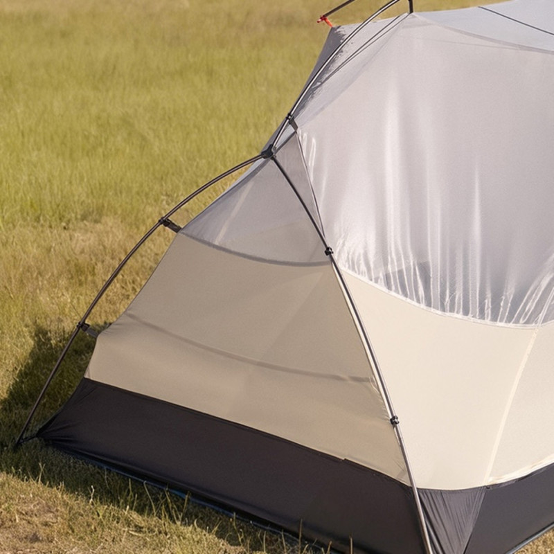 Намет надлегкий двомісний з футпринтом Naturehike Mongar CNK2550WS037, 20D, сiрий