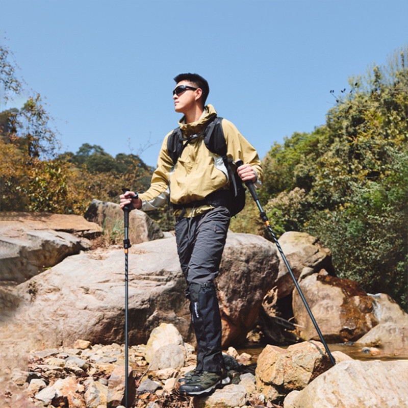 Трекінгова палиця Naturehike CNK2450DS013, 103-120 см, чорна