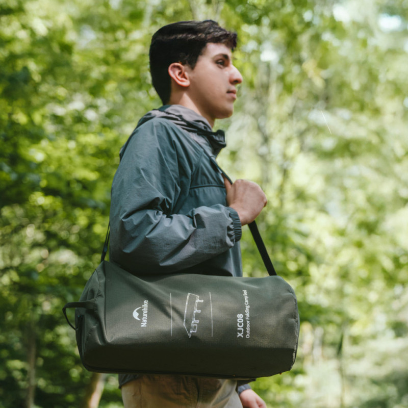 Ліжко складане Naturehike XJC08 CNK2550WS020, поліестер, алюміній, чорний