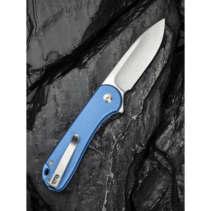 Ніж складаний кишеньковий Civivi Elementum II, (7.5 см) Nitro-V / Aluminum синій