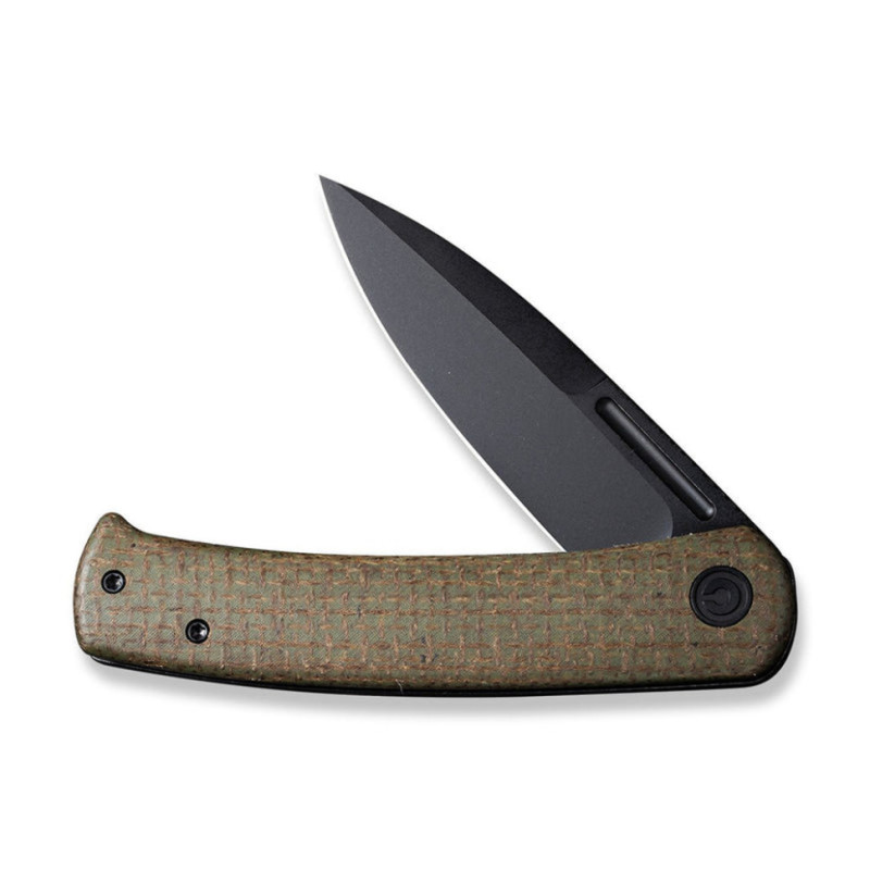 Ніж складаний туристичний Civivi Cetos, (8.8 см) 14C28N / Micarta & Stainless коричневий