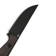 Ніж фіксований туристичний Weknife Notchline, (8.7 см) CPM S35VN /Carbon Fiber мідний з чохлом