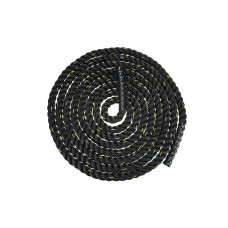 Канат для кроссфіта EasyFit Battle Rope, Довжина 9 м, Вага 8 кг, Поліпропілен (PP), Вініл, Чорний