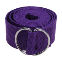Ремень для йоги EasyFit, Длина 183 см, Ширина 38 мм, Полиэстер, Сталь, Фиолетовый