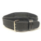 Пояс атлетический EasyFit Training Belt, Кожа, Размер М, Обхват 75-95 см, Черный