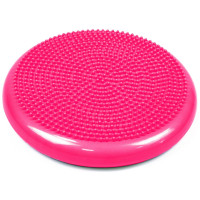 Балансувальна масажна подушка EasyFit, Діаметр 33 см, Максимальне навантаження 120 кг, Гума, Рожевий