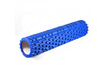 Масажний ролер EasyFit Grid Roller 60 см v.3.1 синій