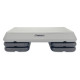 Степ-платформа EasyFit EasyFit Step-C 3-ступенчатая, 72×32,5 см, серый