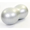 М'яч для фітнесу EasyFit Peanut (фітбол горіх-арахіс), Діаметр 45 см, Довжина 90 см, Сірий