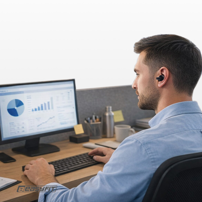 Беруши силиконовые многоразовые EasyFit черные