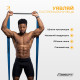 Двухслойная резинка для подтягиваний и спорта EasyFit Premium, Сопротивление 35-63 кг, Длина 200 см, Ширина 4,4 см, Толщина 4,5 мм, Латекс, Синий