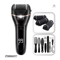 Электрическая пемза для пяток EasyFit с набором 10 предметов, 3 насадки