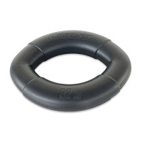 Еспандер кистьовий EasyFit Elliptic, Діаметр 10 см, Опір 32 кг, Силікон, Чорний