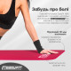 Килимок EasyFit для фітнесу та пілатесу, 180x60 см, товщина 10 мм, NBR, червоний