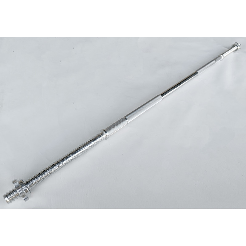 Гриф для штанги EasyFit прямий, Довжина 1,5 м, Діаметр 28 мм, Сталь, Хром, Вага 6,5 кг