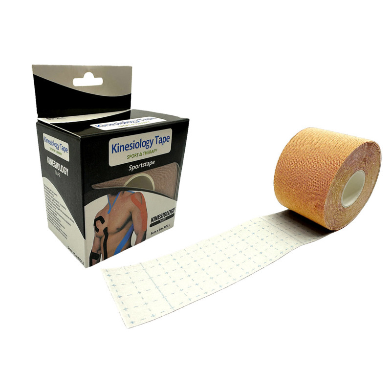 Кінезіологічний тейп EasyFit Kinesio, Довжина 5 м, Бежевий