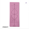 Профессиональный коврик EasyFit Pro для йоги, размер 184x68 см, толщина 5 мм, каучук, розовый