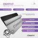 Двухслойный коврик EasyFit для пилатеса, фитнеса и йоги, 183x61 см, толщина 6 мм, TPE/TC, ECO-Friendly, серо-черный