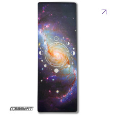 Коврик EasyFit Light VioletMoon для йоги, длина 183 см, каучук/замша, фиолетовый