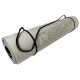 Двухслойный коврик EasyFit для пилатеса, фитнеса и йоги, 183x61 см, толщина 6 мм, TPE/TC, ECO-Friendly, серо-черный