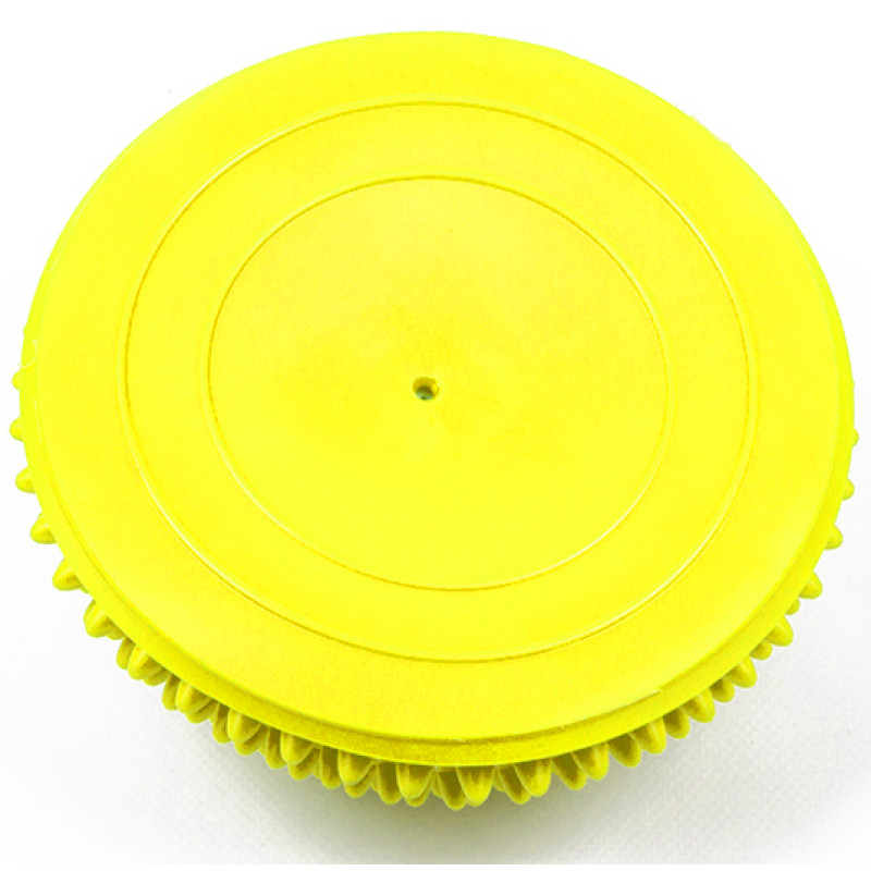 Полусфера массажная киндербол EasyFit, Мягкая, Диаметр 16 см, Высота 8 см, Резина, Жёлтый