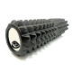 Массажный ролик (валик) EasyFit Grid Roller v.2.2, Длина 45 см, Диаметр 13 см, Каркас из высокопрочного пластика, Пена EVA с массажной поверхностью 3D, для МФР, фитнеса, йоги и реабилитации, Черный