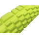 Массажный ролик (валик) EasyFit Grid Roller v.1.1, Длина 33 см, Диаметр 14 см, Каркас из высокопрочного пластика, Пена EVA с массажной поверхностью 3D, для МФР, фитнеса, йоги и реабилитации, Салатовый
