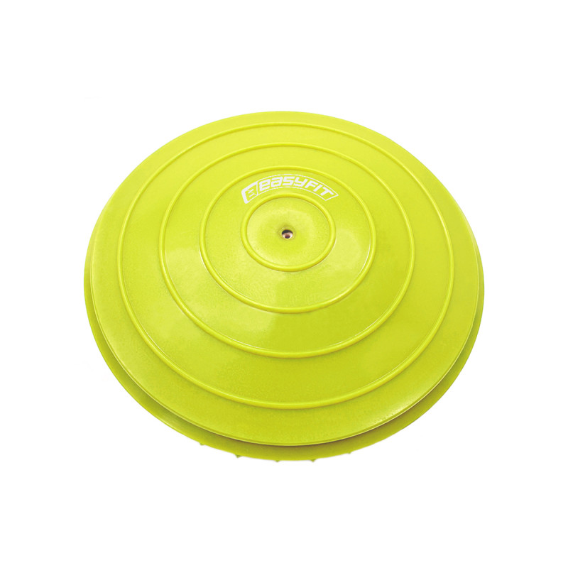 Полусфера массажная киндербол EasyFit, Жесткая, Диаметр 15 см, Высота 8 см, Резина, Жёлтый