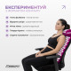 Масажний килимок EasyFit з подушкою (аплікатор Кузнєцова) для масажу спини та шиї з чохлом, фіолетовий