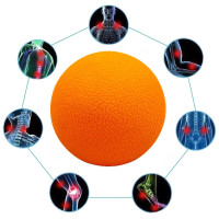 Масажний м'ячик EasyFit, Матеріал TPR, Діаметр 6 см, Помаранчевий