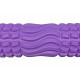 Масажний ролик (валик) EasyFit Wavyspines, довжина 33 см, діаметр 11 см, фіолетовий, каркас із високоміцного пластику, EVA-піна з масажною поверхнею 3D, для МФР, фітнесу, йоги та реабілітації