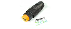 Массажный ролик EasyFit PRO Active двойной, Длина 33 см, Диаметр 14 см, Высокопрочный пластик, Пена EVA, Чёрно-оранжевый