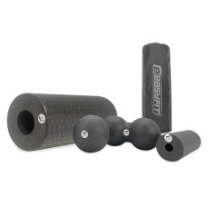 Набор для массажа и МФР EasyFit MioSet-3 (4в1) с сумкой, черный