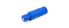 Масажний ролик (валик) EasyFit Grid Roller Double 2 в 1, Довжина 33 см, Діаметр 14 см, Каркас із високоміцного пластику, Піна EVA з масажною поверхнею 3D, для МФР, фітнесу, йоги та реабілітації, Синій