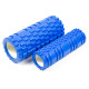 Масажний ролик (валик) EasyFit Grid Roller Double 2 в 1, Довжина 33 см, Діаметр 14 см, Каркас із високоміцного пластику, Піна EVA з масажною поверхнею 3D, для МФР, фітнесу, йоги та реабілітації, Синій